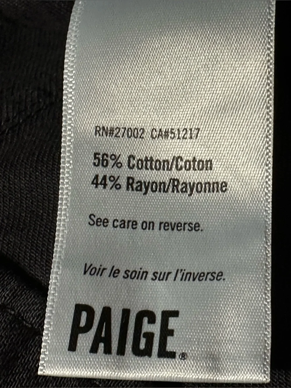 Paige coated utility skirt size 28 black